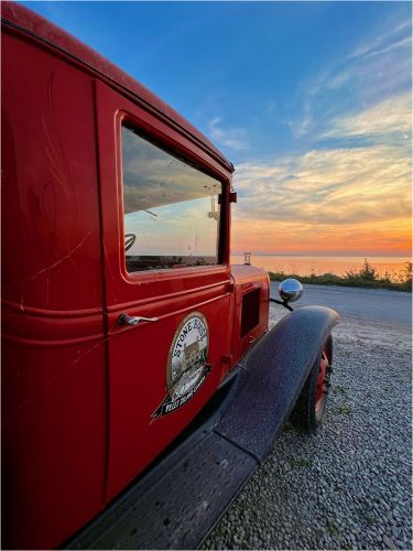 TRUCK AT SUNSET by Brian Lee