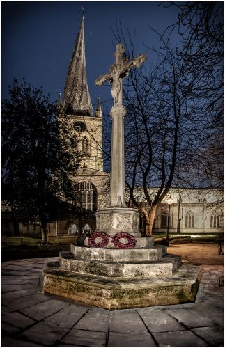 HOLY CROSS AND CROOKED SPIRE by Michael Hardwick