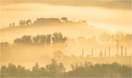 TUSCANY IN THE MIST by John Ashover