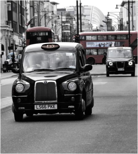 OXFORD STREET TAXI by Chris Briddon