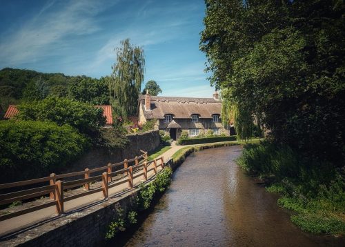 THATCHED HOUSE BY THE RIVERSIDE by Robert Nixon-Betts