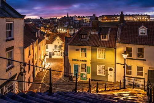 WHITBY AT NIGHT by John Rutherford
