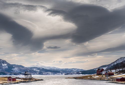 THREATENING SKIES IN NORWAY by John Rutherford